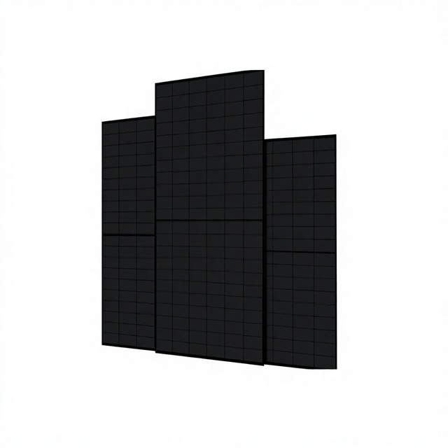 Grade-A All-black 450W China Solar Panels; PV Modules Stock Supporting Full-container-load Shipments Turnkey Installation