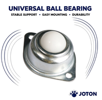 Roulement à billes universel de haute précision JOTON, CY12A 15A 19A 25A 30A 38A, disponible en acier au carbone, nylon ou acier inoxydable 304