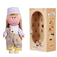 24CM Niedliche Kartoffel-Puppe Plüsch-Modepuppe mit Weichem Vinyl-Gesicht und Langem Haar Sammler-Spielzeug Geschenk für Kinder Geburtstag Feiertag