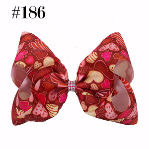 8นิ้วโบว์ติดผมบูติกวันวาเลนไทน์พร้อมตัวหนีบจระเข้ <span class=keywords><strong>jojo</strong></span> หัวใจรักใหญ่เครื่องประดับคลิปใหญ่ - Product Image 4
