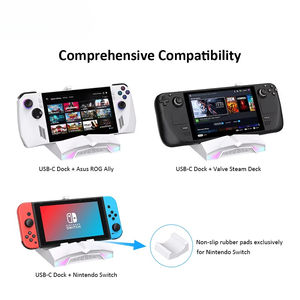 <span class=keywords><strong>Station</strong></span> d'accueil RGB pour Steam Deck (OLED) ROG Ally Switch 2, 6-en-1 avec HDMI 4K60Hz, Ethernet 2.5G - Product Image 6