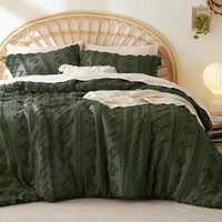 Parure de lit jacquard brodée et floquée 4 pièces, draps et housses de couette jacquard pour la vente en gros