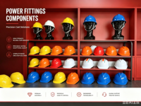 Casque de sécurité ABS industriel de construction conforme aux normes européennes pour les travailleurs de l'énergie - Vente flash