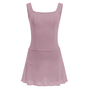 Maillot de Ballet para Niñas con Falda, Cuello Cuadrado, Sin Mangas, Vestido de Danza Elástico para Entrenamiento y Actuación - Product Image 4