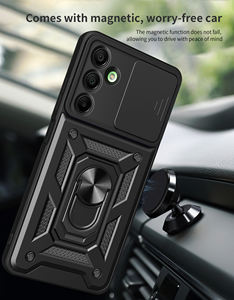 Para <span class=keywords><strong>Samsung</strong></span> A16 funda con cubierta de cámara deslizante, armadura magnética 360 anillo soporte funda de teléfono móvil para <span class=keywords><strong>Samsung</strong></span> <span class=keywords><strong>Galaxy</strong></span> A06 A16 A36 A56 - Product Image 6