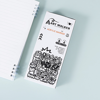 Offre Spéciale prix usine double pointe dessin Art marqueur stylo pour enfants papeterie cadeau 12 pièces ensemble de couleur unique