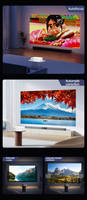Proyector Portátil para Exteriores Y3pro 4k 8000 Lúmenes, Altavoz Dual de 8w, Resistente al Polvo, WiFi Inteligente, BT, Keystone, Zoom, 1080P Nativo, Enfoque Automático