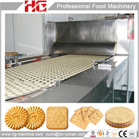 Nouvelle ligne de production de biscuits aux pépites de chocolat beurre d'arachide flocons d'avoine raisins secs Machine de traitement des aliments avec four de cuisson pour biscuits