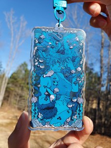 アクリルアイスクリームフォトフレーム カスタムアクリル＋チャーム リキッドオイル アニマルキーチェーン チャームシェイカー レジンアクリルキーホルダー - Product Image 2