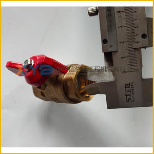 Pièces d'origine XCMG Rouleau compresseur à pneus en acier 800702582 DL1042 1/2 Robinet à bille en laiton pour décharge d'eau - Product Image 4