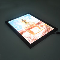 Cadre photo LED 24 x 36 pouces, boîte lumineuse, affichage mural, cadre d'affiche LED pour la publicité