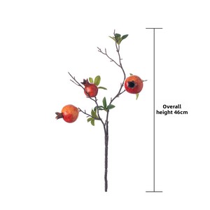 Fiori Artificiali a Tre Steli a Forma di <span class=keywords><strong>Melograno</strong></span>, Direttamente dal Produttore, per Decorazioni Domestiche, Bouquet da Sposa, Fiori da Parete - Product Image 4