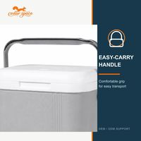 Glacière Cedar Space 5L 15L 25L avec thermomètre intégré, isolée et étanche pour le camping, la voiture, les pique-niques et l'usage commercial