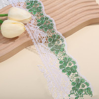Bordure en dentelle creuse en polyester coloré de 6 cm, pour la fabrication de nœuds, accessoires de vêtements, textile de maison, broderie, sous-vêtements, tissu