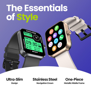Zeblaze 3 Cộng với smartwatch (IP67) hợp kim GPS Alexa gọi 3ATM không thấm nước Android vuông Unisex IP68 silica gel 3 ATM - Product Image 4