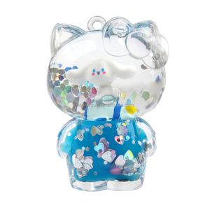 アクリルファッション ハローキティ 猫 浮遊液体バブル液体キーホルダー ファッションアニメ漫画キーリング - Product Image 3