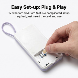 Router WiFi Móvil 4G Portátil M200E para Exteriores y Camping, 10500mAh de Alta Capacidad, Alta Velocidad, Pantalla LCD, Versión EU, USB Tipo-C - Product Image 5