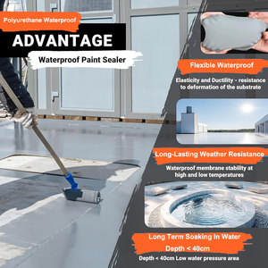 Peinture de toiture imperméable et isolante thermiquement, revêtement imperméable polyaspartique écologique, revêtement liquide imperméable, peinture de toiture - Product Image 4