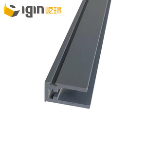 Profilé en aluminium Igin 16-18 mm en forme de U pour support de verre de mur-rideau, usage industriel et civil - Product Image 2