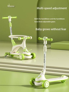 Trottinette pour enfants de <span class=keywords><strong>1</strong></span> à 3-6 à 12 ans, 6 en <span class=keywords><strong>1</strong></span>, bébé, garçons et filles. Les pédales peuvent être utilisées pour s'asseoir ou pour rouler - Product Image 4