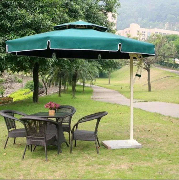 Ticari büyük piknik dayanıklı ağır veranda teras bahçe şemsiyeleri açık şemsiye restoran için