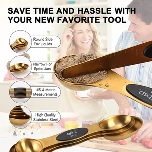 Vàng đo thìa đặt nam châm hai bên cao cấp thể loại công cụ đo lường - Product Image 4