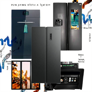 Portable Large Capacity Double-Door <b>Refrigerator</b> New Type Air-Cooled Frost-Free Variable Frequency Open Door Design Lar - Product Image 3