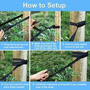 مقاومة للتمزيق في الهواء الطلق قابلة للطي التخييم أرجوحة المظلة قماش النايلون مزدوجة في الهواء الطلق أرجوحة سياحية - Product Image 5