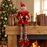 Figuras de Peluche de Lujo, Elfos Mini, Hechas a Mano, Directo de Fábrica, Trajes para Navidad