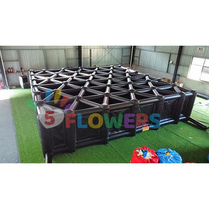 Maison gonflable de labyrinthe hantée gonflable noire de labyrinthe gonflable populaire d'Halloween pour des locations de partie - Product Image 3