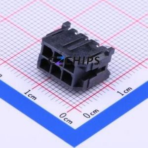 430450612 Wire-to-<b>Board</b> <b>Pin</b> Header Through hole Component (THT),P=3mm Connector 2x3P 3mm Through Hole Micro-Fit (MX 3.0) - Product Image 1