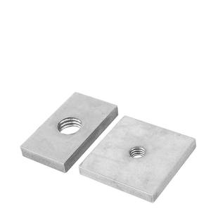 <span class=keywords><strong>Bloc</strong></span> coulissant à écrous carrés minces en acier au carbone galvanisé <span class=keywords><strong>M2</strong></span> M3 M4 M5 M6 M8 pour profilés en aluminium Accessoires Din562 Plaques filetées - Product Image 1