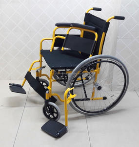 Brother Medical Respaldo desmontable Reposapiés Portátil para discapacitados Ancianos Silla de ruedas manual Marco de acero Silla de ruedas manual plegable - Product Image 4