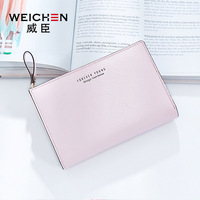 Dompet Wanita Model Instagram Bahan PU Kapasitas Besar, Dompet Koin Baru, Tempat Kartu Chic, Lapisan Poliester untuk Wanita