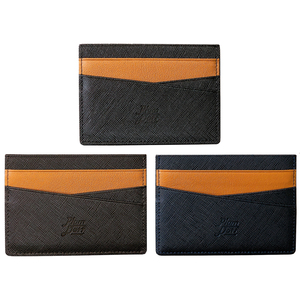 Korean Saffiano Genuine Leather MA2 <b>Slim</b> <b>Card</b> <b>Holder</b> Wallet Minimalist Business <b>Card</b> Case Ultra Thin Lightweight Pocket Design - Product Image 1