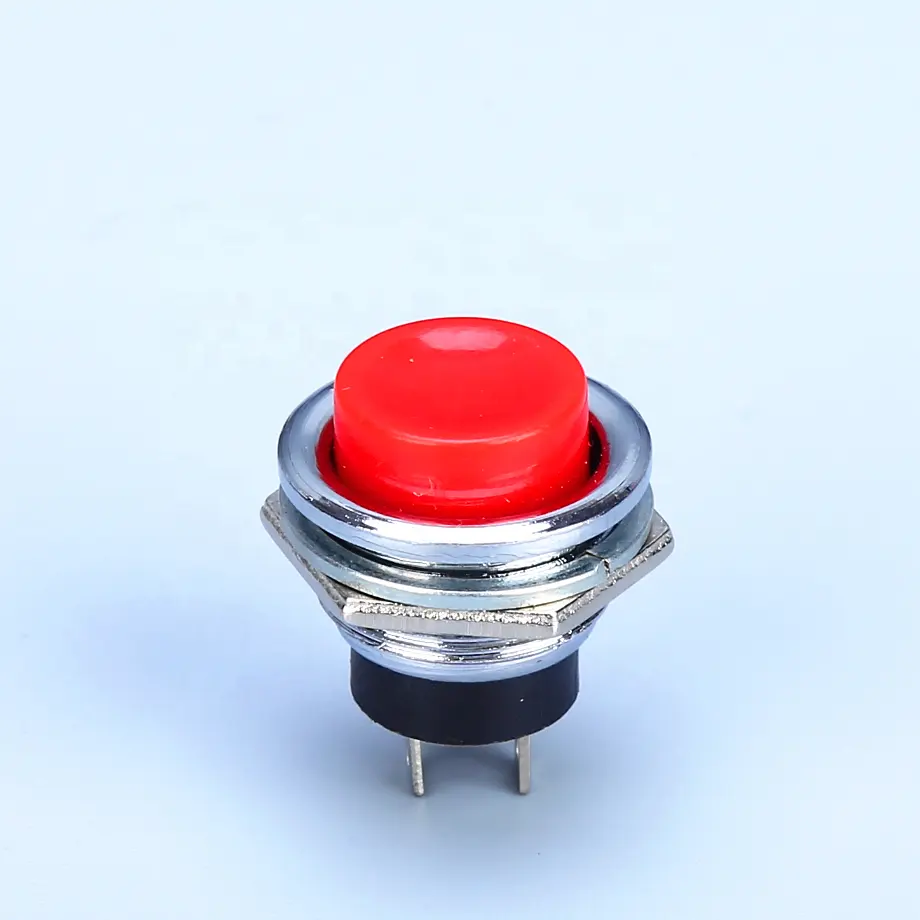 DS-212 Metal Push Switch With Red Button PBS-26B Normal Open