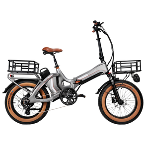 Bicicletta Elettrica Pieghevole T14 <span class=keywords><strong>Aslan</strong></span> Q1 in Acciaio ad Alto Tenore di Carbonio, Pneumatici Fat, Motore Brushless 48V 750W, 7 Velocità, 50mph, Batteria al Litio 15Ah - Product Image 2