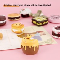 Aimant de réfrigérateur en forme de gâteau de simulation, modèle 009, décoration mignonne pour la maison, autocollant magnétique alimentaire 3D, ornements créatifs style Ins