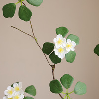AL-5901 jardin chinois tissu de soie artificielle 120CM Lotus plante feuille verte avec fleur pour la vente en gros
