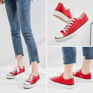 XRH – baskets en toile blanche classique pour femmes, chaussures tendance personnalisées pour femmes, usine chinoise - Product Image 5