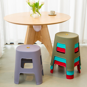 Plastic High Stools 395x335x470mm <b>Stackable</b> Modern Minimalist Design For <b>Dining</b> <b>Chair</b> Household Commercial Use - Product Image 3