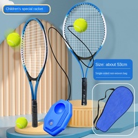 Raquette de tennis pour enfants Terrabond Blue Diamond, portable, légère, de haute qualité, écologique, poignée en nylon et bois, absorption des chocs