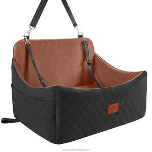 Orta ve büyük köpekler için sertifikalı köpek araba koltuğu fabrikası, bellek köpük yastık, yıkanabilir kapak, emniyet askıları ve kaymaz alt - Product Image 1