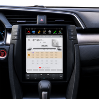 Autoradio multimédia 10,4 pouces, autoradio stéréo, lecteur MP3, écran tactile Tesla, DSP, navigation GPS pour Honda Civic 2016-2019