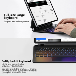 Nhà Máy Trực Tiếp Không Dây Ma Thuật Bàn Phím Cho Samsung Galaxy Tab Với Thông Minh Đa Cảm Ứng Touchpad Siêu Mỏng Ma Thuật Bàn Phím - Product Image 5