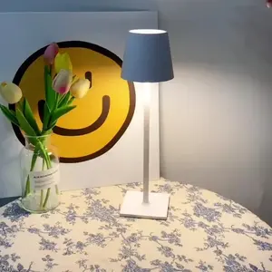 Moderne Woonkamer Binnenverlichting Decoratie Oplaadbare Draadloze Led Tafellamp Touch Control Eettafel Lamp