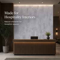 Panel Dinding SPC Bebas Timbal Tekstur Kaya Tahan Air Ramah Lingkungan Pelapis Dinding Interior Modern Ruang Bawah Tanah Sekolah