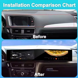 Autoradio multimédia Android Navihua à double écran pour Audi Q5 2009-2017, Carplay, lecteur DVD, GPS, navigation - Product Image 2