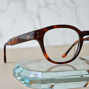 Monturas de Gafas Redondas Estilo Tortoise, Unisex, Acetato, Montura Completa, Disponibles en Stock - Product Image 4