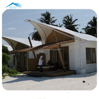 Casa prefabricada 5X7 Metros Tamaño de la habitación Tablero de silicato Tienda de playa de Isla de lujo en Maldivas